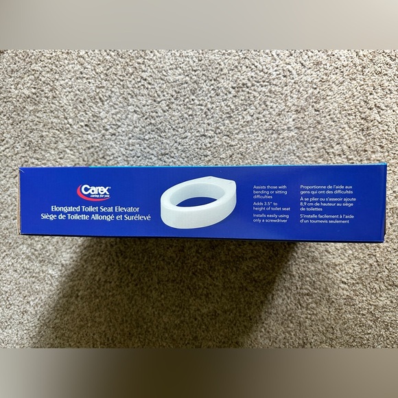BRAND NEW in box: Elongated Raised Toilet Seat - Picture 5 of 9